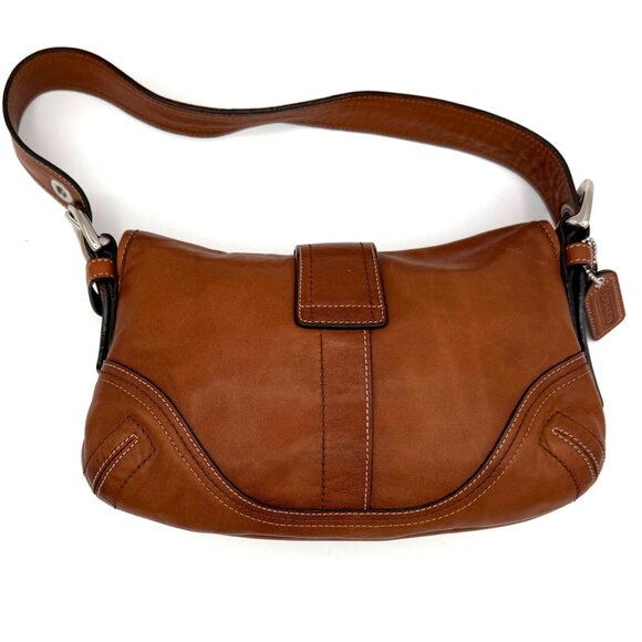 Coach Legacy F10188 British Tan Glove-Tanned Leather Hobo Bag Silver Hardware - Picture 3 of 14